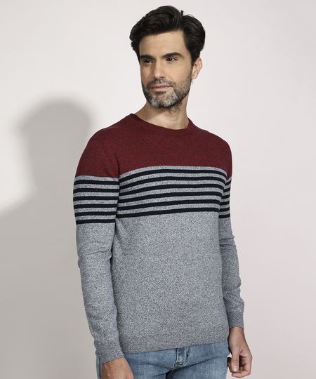 Sueter-Basico-em-Trico-Listrado-Gola-Careca-Vinho-9780954-Vinho_1