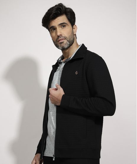 Blusao-de-Moletom-Texturizado-Gola-Alta-com-Bordado-Preto-9972810-Preto_1