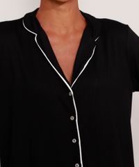 Pijama-Feminino-Camisa-Manga-Longa-com-Vivo-Contrastante-Preto-9984849-Preto_3