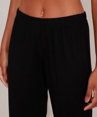 Pijama-Feminino-Camisa-Manga-Longa-com-Vivo-Contrastante-Preto-9984849-Preto_4