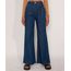 Calca-Wide-Pantalona-Jeans-com-Pences-e-Barra-a-Fio-Cintura-Super-Alta-Azul-Escuro-9992130-Azul_Escuro_1