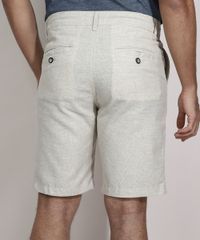 Bermuda-Reta-Chino-com-Linho-Estampada-Xadrez-Kaki-9982232-Kaki_2