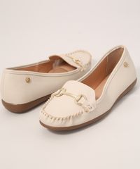 Mocassim-Feminino-Bico-Quadrado-com-Aviamento-Via-Uno-Bege-Claro-9990552-Bege_Claro_3