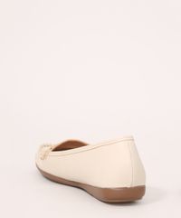 Mocassim-Feminino-Bico-Quadrado-com-Aviamento-Via-Uno-Bege-Claro-9990552-Bege_Claro_4