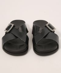 Rasteirinha-Feminina-Tiras-Cruzadas-com-Fivela-Choice-Zaxy-Preta-9990991-Preto_5