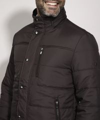 Jaqueta-Puffer-de-Nylon-Masculina-com-Bolsos-Marrom-9783097-Marrom_4
