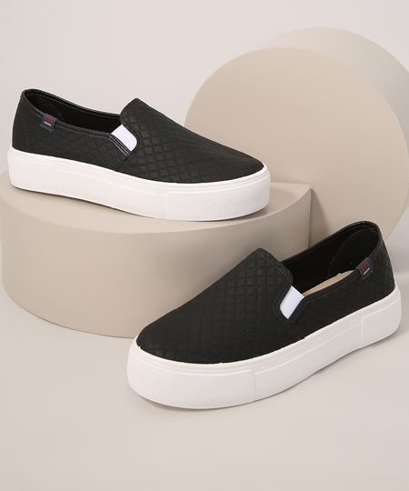 Tenis-Slip-On-Feminino-Matelasse-Flatform-Moleca-Preto-9990224-Preto_1