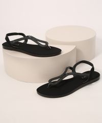 Rasteirinha-Feminina-com-Strass-Oneself-Preta-9992749-Preto_1