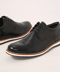Sapato-Casual-Masculino-Bico-Redondo-com-Cadarco-Oneself-Preto-9994073-Preto_3