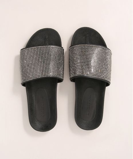 Chinelo-Feminino-Slide-com-Strass-Oneself-Preto-9990898-Preto_1