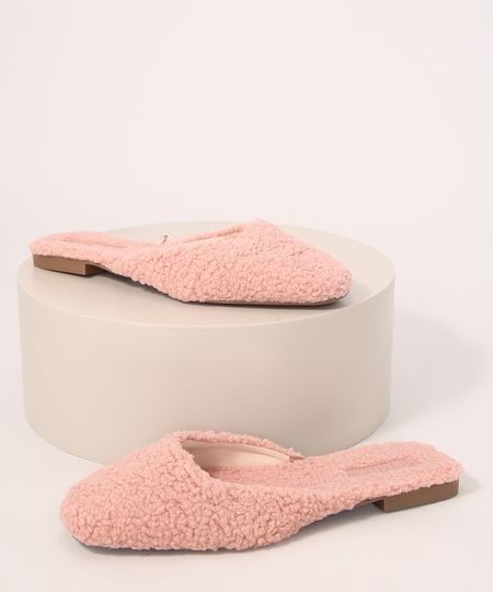 Mule-Feminino-de-Pelo-Bico-Quadrado-Oneself-Rosa-Claro-9992797-Rosa_Claro_1