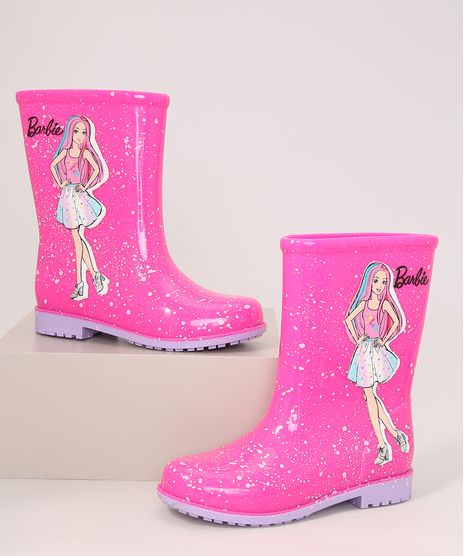 Galocha-Infantil-Barbie-Fashion-Estampada-de-Respingos-Grendene-Pink-9991142-Pink_1