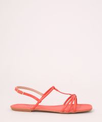 Rasteirinha-Feminina-com-Tiras-Finas-Oneself-Coral-9990705-Coral_2