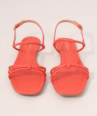 Rasteirinha-Feminina-com-Tiras-Finas-Oneself-Coral-9990705-Coral_5