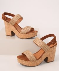 Sandalia-Feminina-Plataforma-Alta-de-Cortica-com-Trancas-e-Suede-Oneself-Bege-9992801-Bege_1