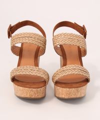 Sandalia-Feminina-Plataforma-Alta-de-Cortica-com-Trancas-e-Suede-Oneself-Bege-9992801-Bege_5