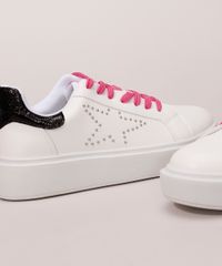 Tenis-Feminino-Flatform-com-Recorte-Croco-e-Cadarco-Contrastante-Oneself-Branco-9992827-Branco_3
