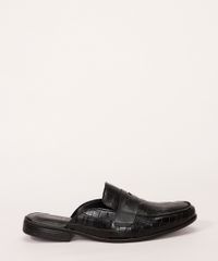 Mule-Masculino-Social-Croco-Oneself-Preto-9994066-Preto_2