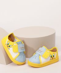 Tenis-Infantil-Looney-Tunes-com-Velcro-Grendene-Amarelo-9986730-Amarelo_1