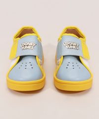 Tenis-Infantil-Looney-Tunes-com-Velcro-Grendene-Amarelo-9986730-Amarelo_2