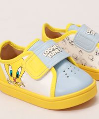 Tenis-Infantil-Looney-Tunes-com-Velcro-Grendene-Amarelo-9986730-Amarelo_3