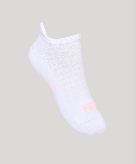 Meia-Feminina-Cano-Baixo-Atoalhada-com-Protetor-de-Calcanhar-Puma-Branca-9992779-Branco_1