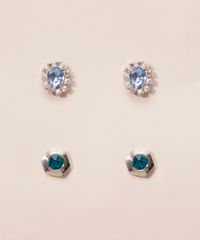 Kit-de-2-Brincos-com-Pedra-Zirconia-Prateado-9986859-Prateado_2