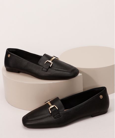 Mocassim-Feminino-Bico-Quadrado-com-Aviamento-Via-Uno-Preto-9990548-Preto_1