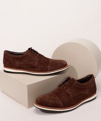 Sapato-Social-Masculino-Bico-Redondo-com-Cadarco-Oneself-Marrom-9994071-Marrom_1