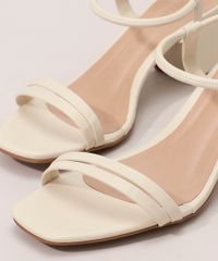 Sandalia-Feminina-Bico-Quadrado-Salto-Medio-Grosso-Oneself-Bege-Claro-9992804-Bege_Claro_3