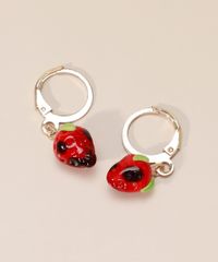 Brinco-Feminino-com-Argola-com-Pingente-de-Morango-Dourado-9986854-Dourado_3