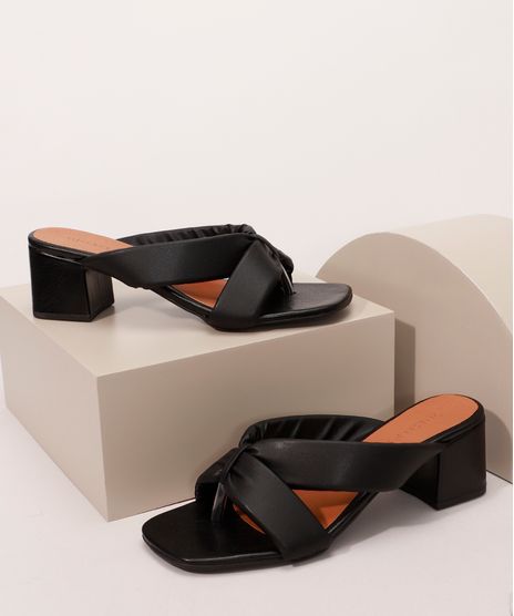 Tamanco-Feminino-com-Tiras-Cruzadas-Salto-Medio-Grosso-Preto-9992817-Preto_1