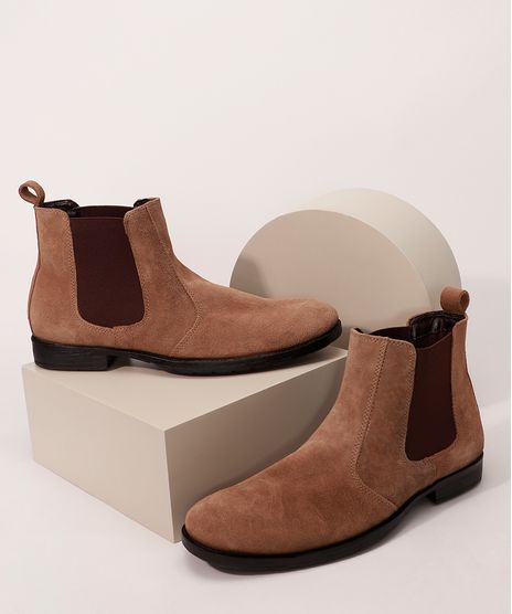 Bota-Chelsea-Masculina-em-Camurca-Cano-Curto-com-Elastico-Oneself-Marrom-9994063-Marrom_1