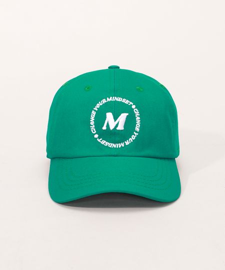 Bone-Unissex-Aba-Curva-com-Bordado--Change-Your-Mindset--Mindset-Verde-9990868-Verde_1