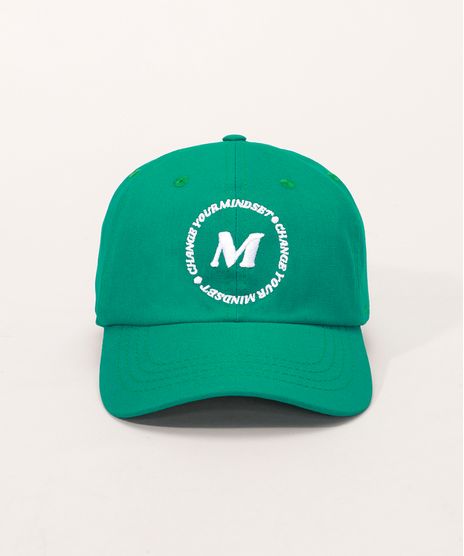 Bone-Unissex-Aba-Curva-com-Bordado--Change-Your-Mindset--Mindset-Verde-9990868-Verde_1