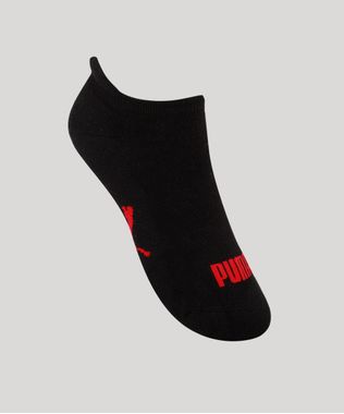 Meia-Feminina-Cano-Baixo-Atoalhada-com-Protetor-de-Calcanhar-Puma-Preta-9992779-Preto_1