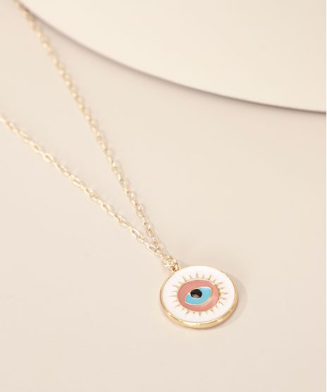 Colar-Feminino-Alongado-com-Pingente-de-Olho-Grego-Dourado-9986851-Dourado_1
