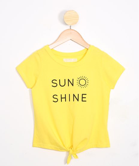 Blusa-Infantil-Tal-Mae-Tal-Filha--Sun-Shine--com-No-Manga-Curta-Decote-Redondo-Amarelo-9988279-Amarelo_1