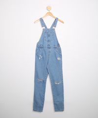 Jardineira-Juvenil-Jeans-com-Bolsos-Destroyed-Azul-Medio-9980018-Azul_Medio_1