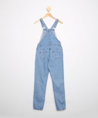 Jardineira-Juvenil-Jeans-com-Bolsos-Destroyed-Azul-Medio-9980018-Azul_Medio_2