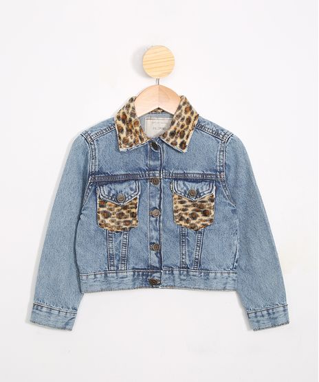 Jaqueta-Infantil-Jeans-Cropped-com-Recorte-Animal-Print-de-Onca-Azul-Medio-9989585-Azul_Medio_1