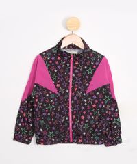 Jaqueta-Corta-Vento-Infantil-Estampada-de-Estrelas-Gola-Alta-Preta-9981592-Preto_1