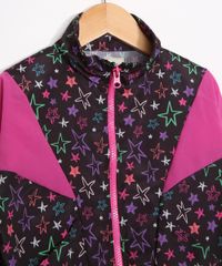 Jaqueta-Corta-Vento-Infantil-Estampada-de-Estrelas-Gola-Alta-Preta-9981592-Preto_4