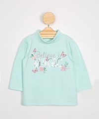 Blusa-Infantil-com-Paetes-Manga-Bufante-Gola-Alta-Verde-Claro-9988043-Verde_Claro_1
