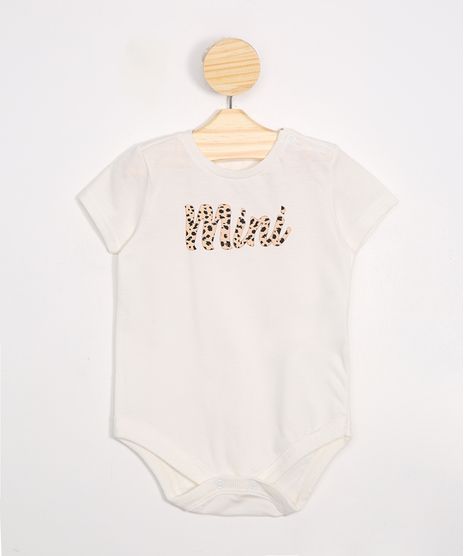 Body-Infantil-Tal-Mae-Tal-Filha--Mini--Animal-Print-de-Onca-Manga-Curta-Decote-Redondo-Off-White-9989540-Off_White_1