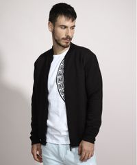 Jaqueta-Bomber-Masculina-Slim-Fit-Texturizada-com-Bolsos-Preta-9347561-Preto_1