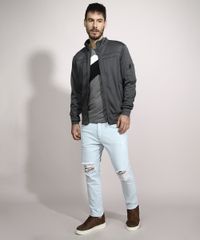 Jaqueta-Masculina-com-Recortes-e-Bolsos-Chumbo-8836223-Chumbo_3