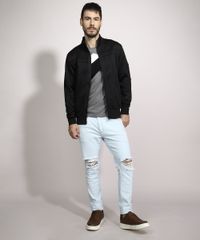 Jaqueta-Masculina-com-Recortes-e-Bolsos-Preta-8836223-Preto_3
