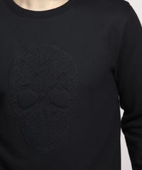 Blusao-Slim-de-Moletom-com-Bordado-de-Caveira-Gola-Careca-Preto-9981104-Preto_5