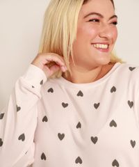 Pijama-Manga-Longa-Plus-Size-Estampado-de-Coracoes-Rosa-Claro-9974578-Rosa_Claro_3